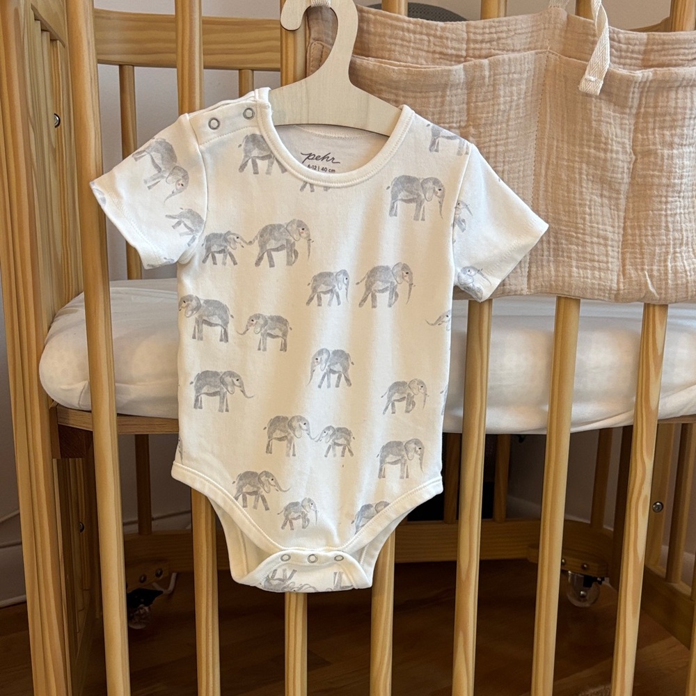 Pehr Elephant Print Onesie - 6-12 months - Never Worn
